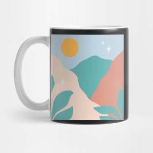 boho/groovy nature sun plants design Mug